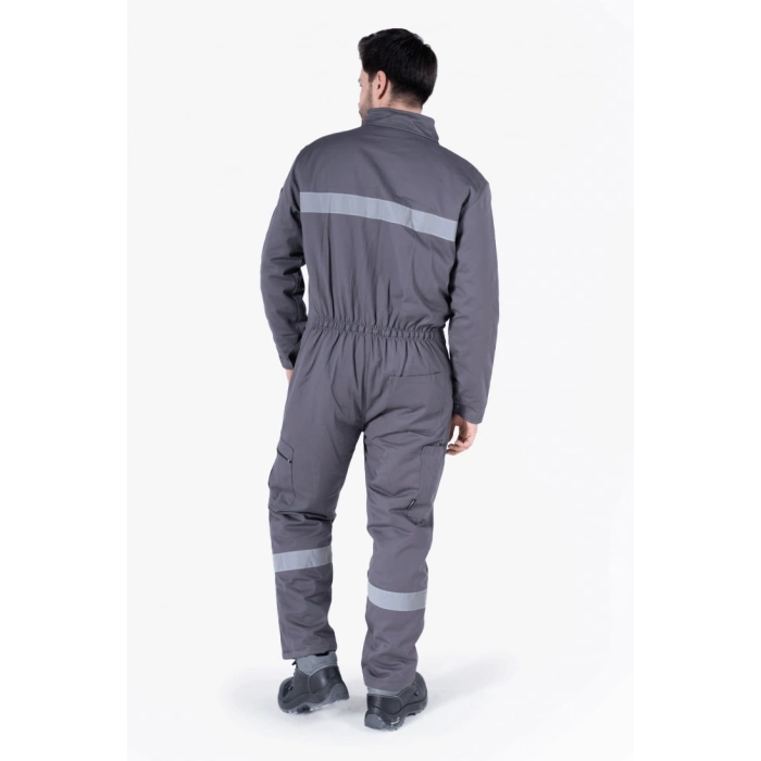 Kapitoneli Dik Yakalı Tulum