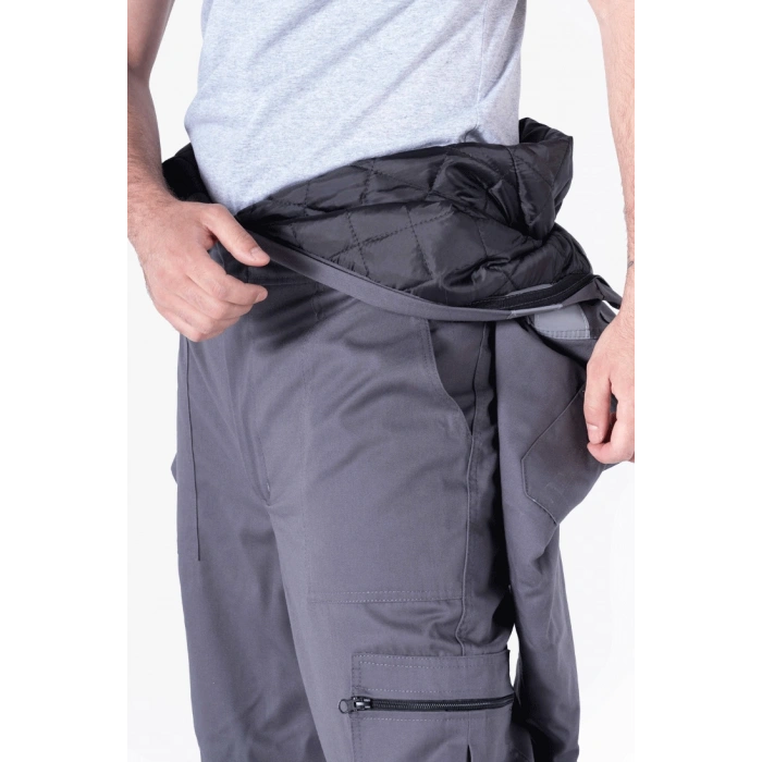 Kapitoneli Dik Yakalı Tulum