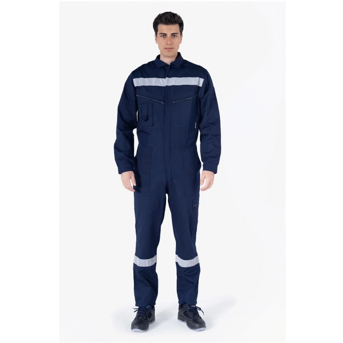 Cebi Fermuarlı Reflektörlü %100 Pamuk Tulum