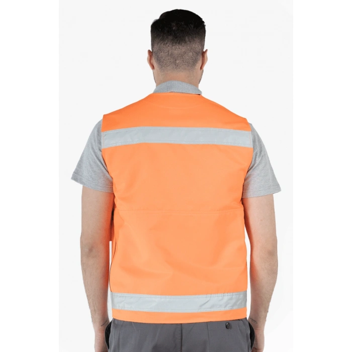 Reflektörlü Çok Cepli Yelek