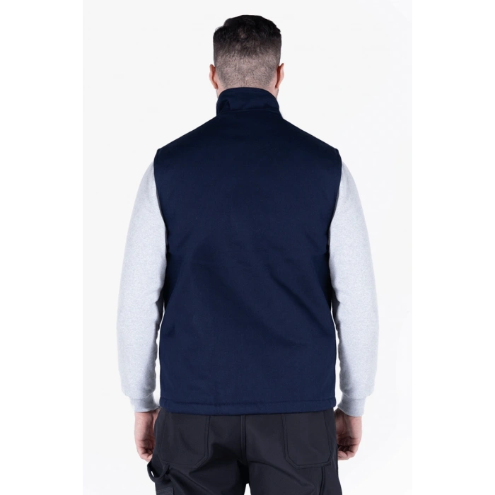 Dik Yakalı Kapitoneli Yelek