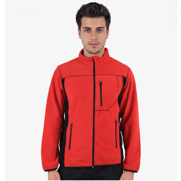 Çift Renkli Polar Ceket