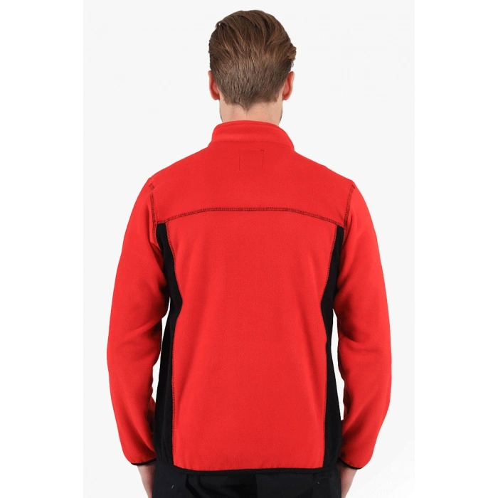 Çift Renkli Polar Ceket