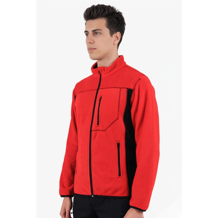 Çift Renkli Polar Ceket