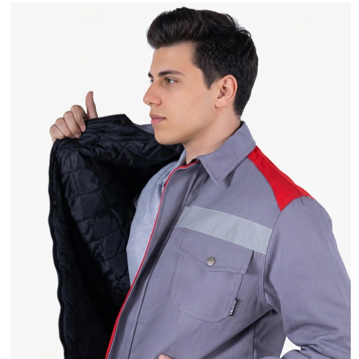 5 Cm Reflektörlü % 100 Pamuk Mont Takım (Kapitoneli)