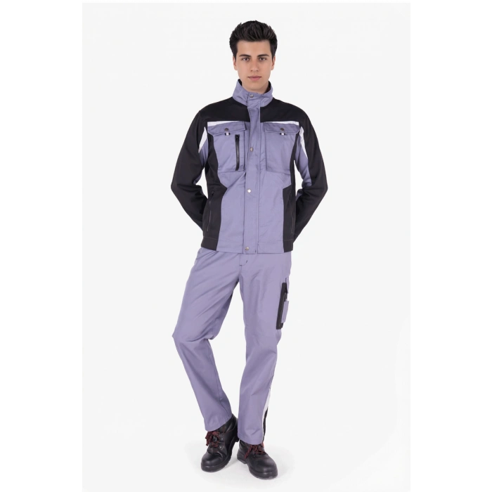 Reflektör Detaylı Çift Renkli Mont- Pantolon Takım