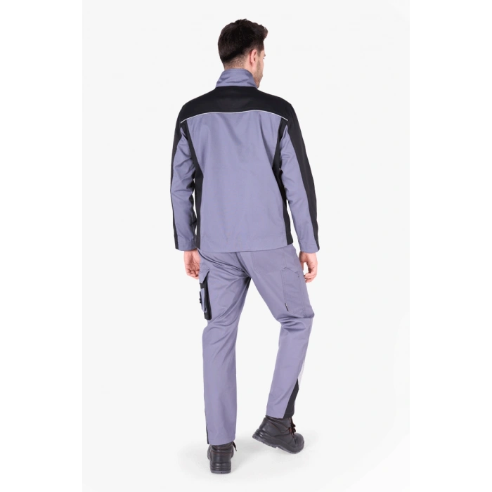 Reflektör Detaylı Çift Renkli Mont- Pantolon Takım