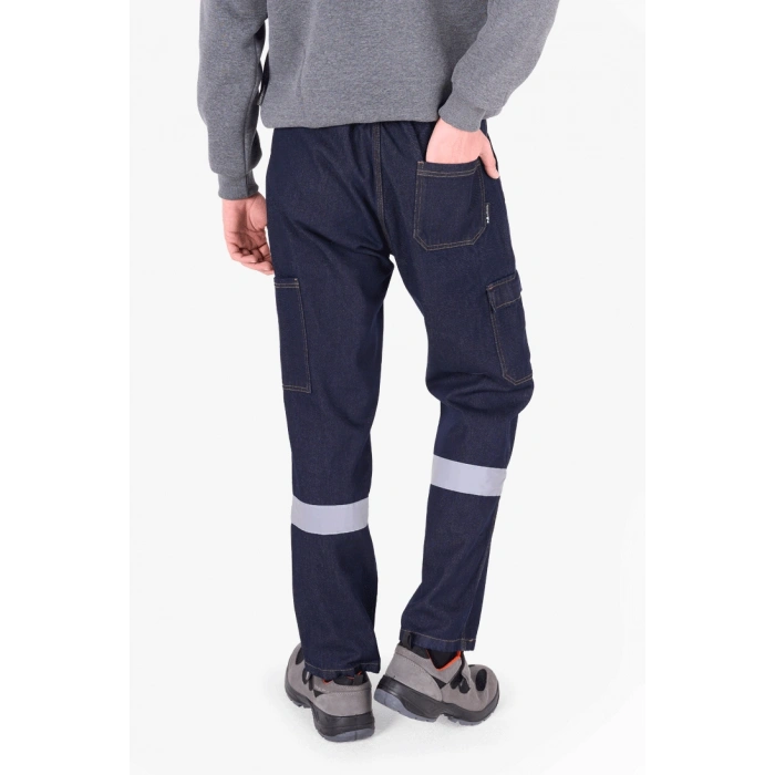 Komando Cepli Reflektörlü Kot Pantolon