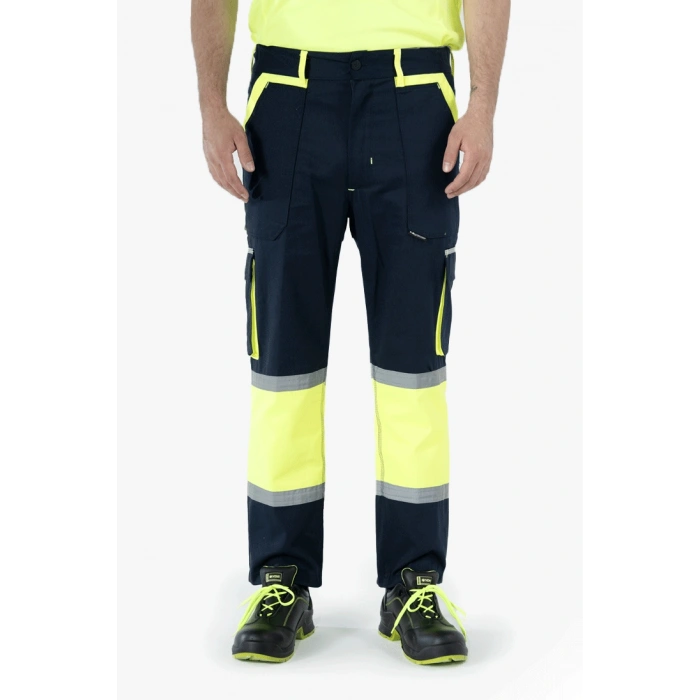 Körüklü Çift Komando Cepli Neon İthal Harman Pantolon