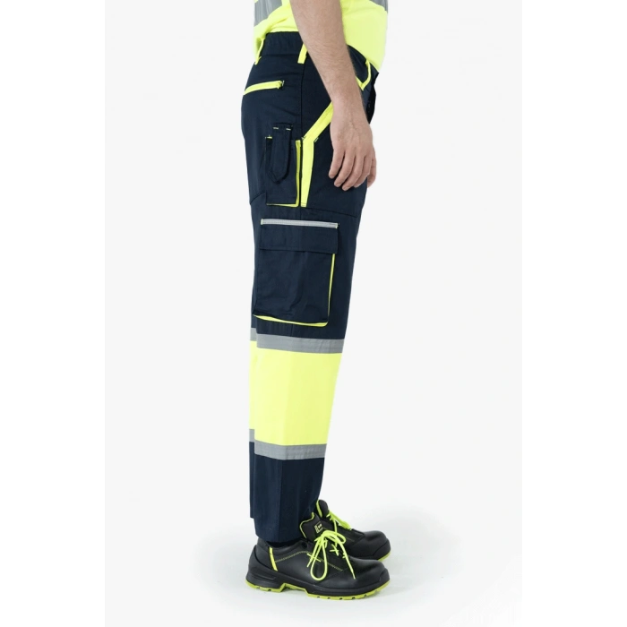 Körüklü Çift Komando Cepli Neon İthal Harman Pantolon