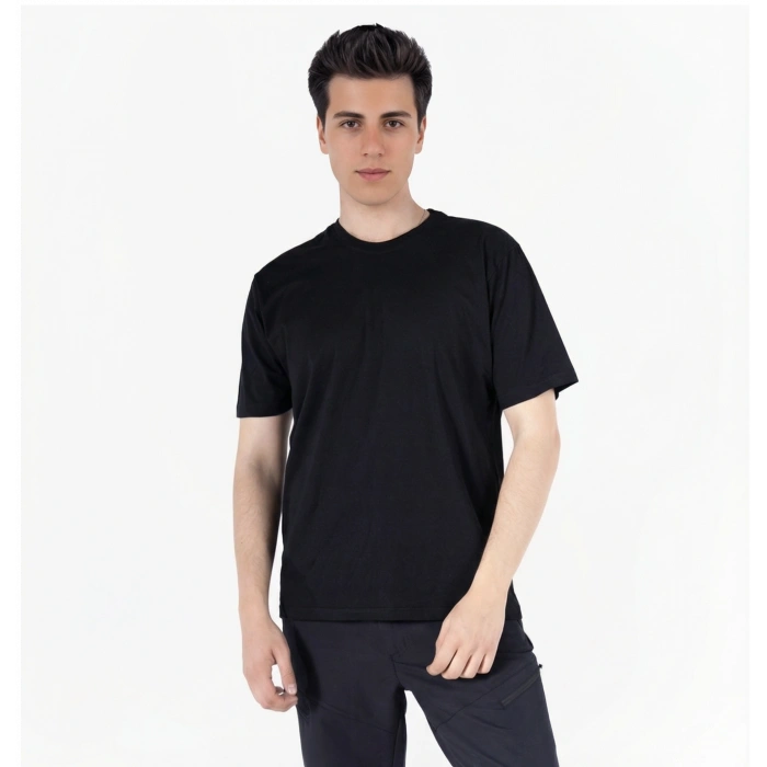 Bisiklet Yaka Penye T-Shirt