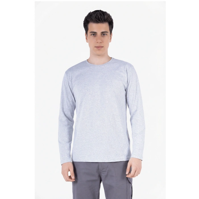 Bisiklet Yaka Uzun Kollu T- Shirt