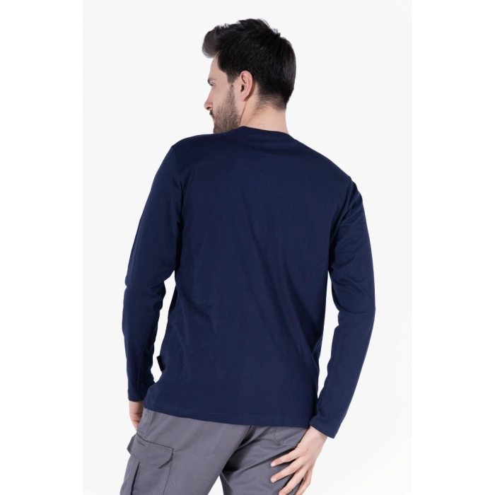 Bisiklet Yaka Uzun Kollu T- Shirt