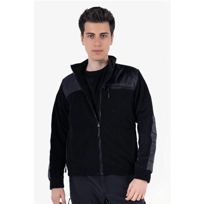 Omuz ve Dirsek Takviyeli Polar Ceket