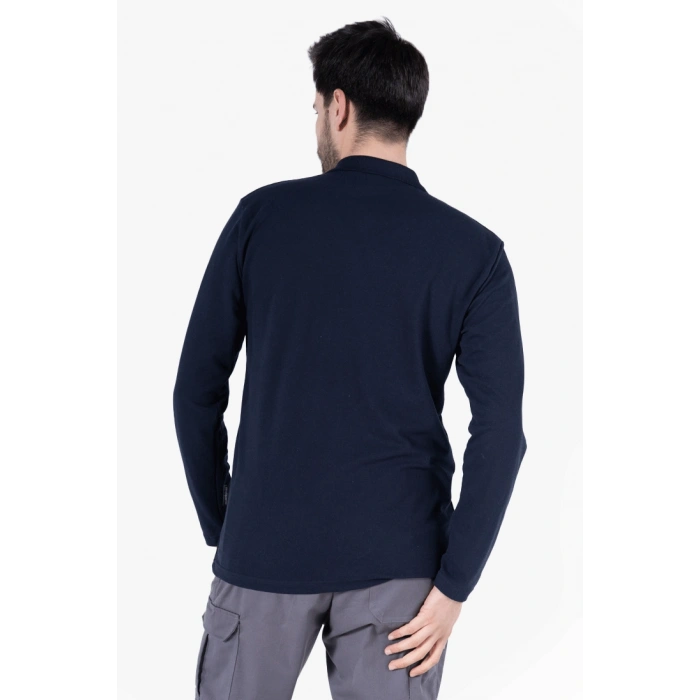 Polo Yaka Uzun Kollu T-Shirt