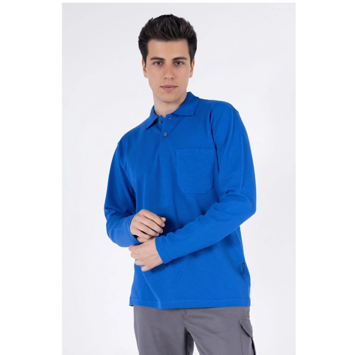 Polo Yaka Uzun Kollu T-Shirt