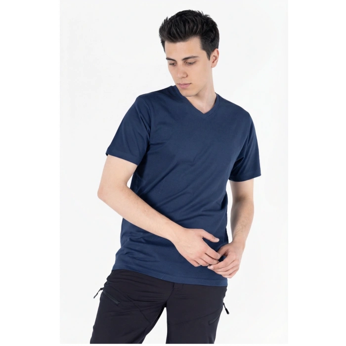 V Yaka Penye T- Shirt