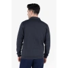 2 İplik Polo Yaka Cepli Sweatshirt
