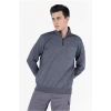 3 İplik Polo Yaka Fleto Cepli Sweatshirt