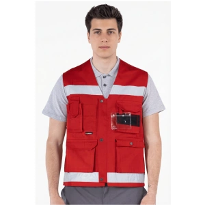 Reflektörlü Çok Cepli Yelek