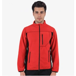 Çift Renkli Polar Ceket