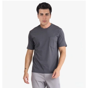 Bisiklet Yaka Kalem Cepli T- shirt