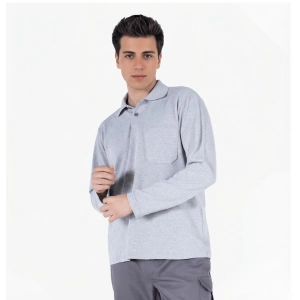 Polo Yaka Uzun Kollu T-Shirt