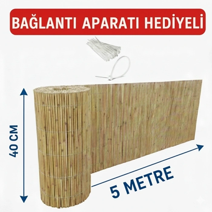 40 cm x 5 Metre Hasır Çit - Bağlantı Aparatı Hediyeli