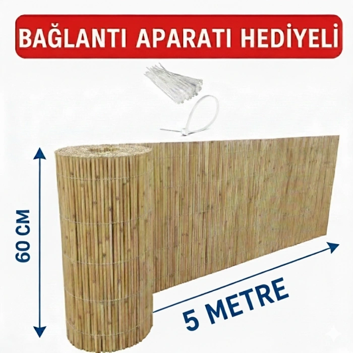60 cm x 5 Metre Hasır Çit - Bağlantı Aparatı Hediyelii