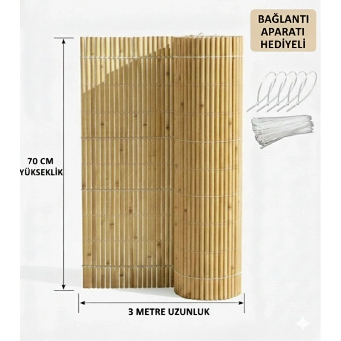 70 cm x 3 Metre Hasır Çit - Bağlantı Aparatı Hediyeli
