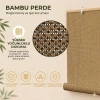 Doğal Bambu Stor Perde - Ahşap Stor Perde, Kahve