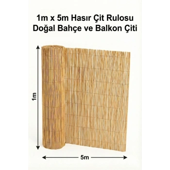 1 x 5 Metre - Dekoratif Balkon ve Bahçe Gizleme Örtüsü