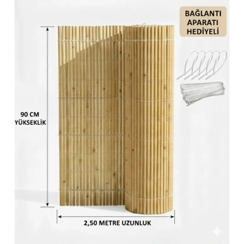 90 cm x 2,50 Metre Hasır Çit - Bağlantı Aparatı Hediyeli