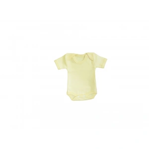 Sema Bebe Yarım Kol Badi (Body) 0-3 Ay - Sarı