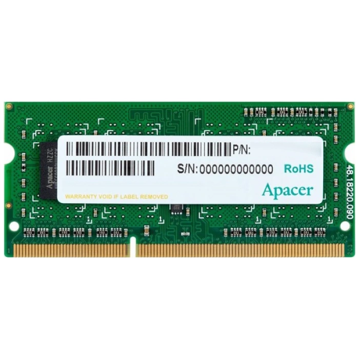 Apacer 8GB (1x8GB) 1333Mhz CL9 DDR3 Notebook SODIMM Ram (DS.08G2J.K9M)