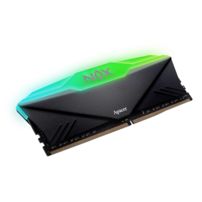 Apacer NOX RGB AURA Black 8GB (1x8GB) 3200Mhz CL16 DDR4 Gaming Ram (AH4U08G32C28YNBAA-1)