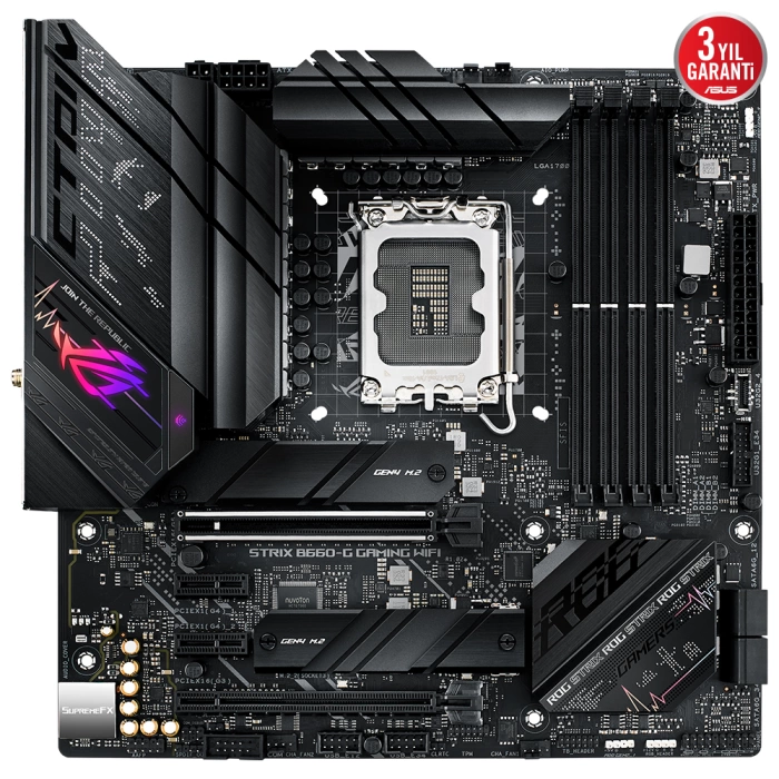 ASUS ROG STRIX B660-G GAMING WIFI 6000Mhz(OC) HDMI DP M.2 mATX 1700p