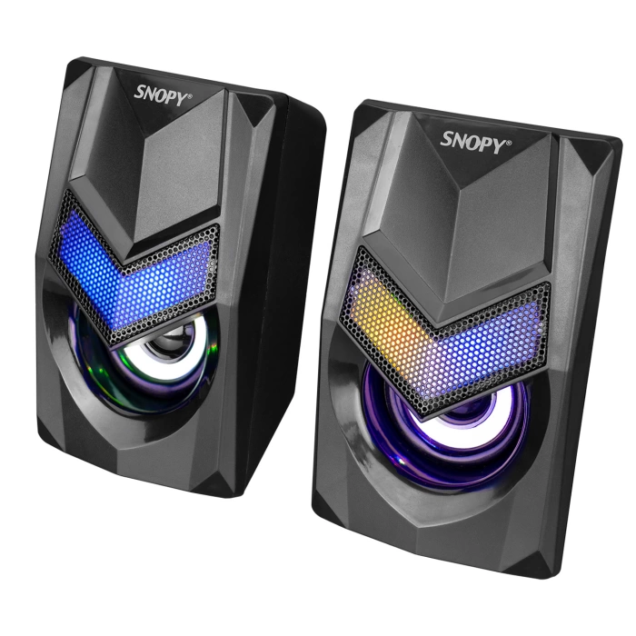 SNOPY SN-X25 2.0  RGB IŞIKLI 3WX2SİYAH USB SPEAKER