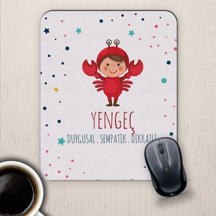 Yengeç Burçlarına Özel Sevimli Mouse Pad