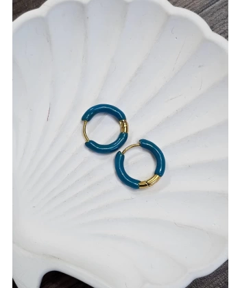 HALKA KÜPE ÇELİK MAVİ