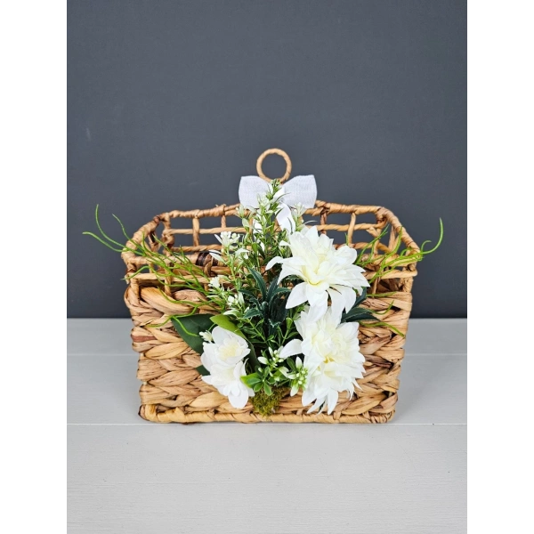 Lotus El Yapımı Kapı Sepeti Kapı Süsü 25cm