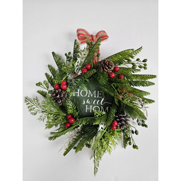 New Year El Yapımı Kapı Süsü 30Cm