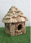 El Yapımı Ağaç Kuş Yuvası Büyük Boy 20cm