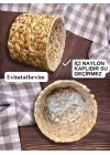 Natura 4lü Çelik Kafesli Hasır Saksı İçi Naylon Korumalı