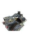 Nostaljik Sepetli Metal Motosiklet Büyük Boy 34cm