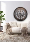 Siena Çarklı Metal Duvar Saati 66cm