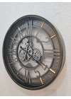 Siena Çarklı Metal Duvar Saati 66cm