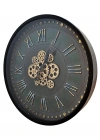 Vitalle Çarklı Metal Büyük Boy Duvar Saati 66cm