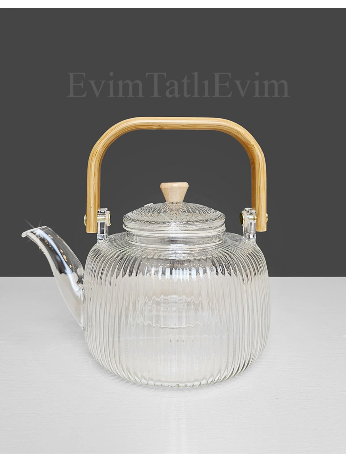 1000ml Cam Demlik ve Cam Isıtıcı Seti Osaka