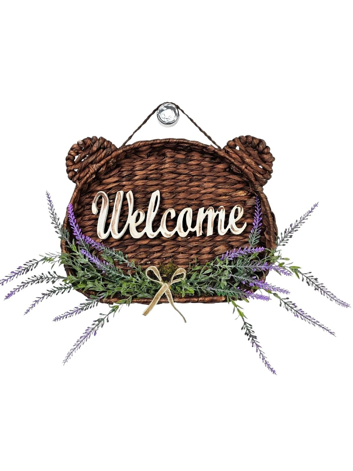 Cat Rustica Kedi Figürlü Welcome Kapı Süsü 35cm